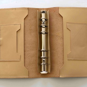 Jurnal cu inele/ jurnal filofax/ jurnal cu bullet-uri din piele naturală(B6/dimensiune personală) - casă & stil de viață - papetărie de hârtie - papetărie personalizată - Artynos.ro