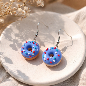 Cercei gogosica � handmade din lut polimeric, Bijuterii, Cercei, Cercei cu figurine, Confectionarea bijuteriilor, Lucrare cu argila, ARTYNOS