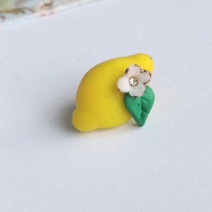 Brosa handmade din lut polimeric � lamaie cu pin �, Bijuterii, Brose, Confectionarea bijuteriilor, Lucrare cu argila, ARTYNOS