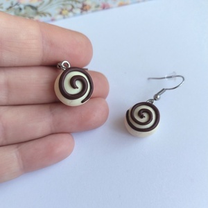 Cercei „Bomboane Glazurate” – handmade din lut polimeric, Bijuterii, Cercei, Cercei lungi, , Cercei „Bomboane Glazurate” – handmade din lut polimeric, ARTYNOS