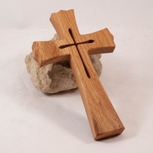 Cruce din lemn modelata, cruce de perete, , , ARTYNOS