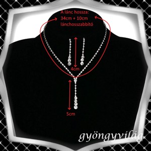 Nunta, mireasa, set de bijuterii casual, ES-SZÉ64e -  - Artynos.ro