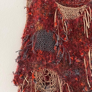 Top tricotat handmade din mohair și fir de mătase. - îmbrăcăminte și modă - haine damă - tricou și top de damă - Artynos.ro