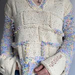 Pulover handmade unicat, lejer si delicat., Imbracaminte si moda, Haine dama, Bluze dama, , ARTYNOS