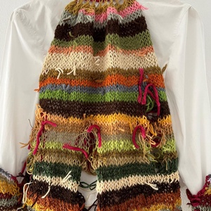 Top tricotat handmade cu mânuși stil boho-artisan. - îmbrăcăminte și modă - haine damă - bluze damă - Artynos.ro