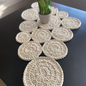 Ruleta de masa crosetata, fata de masa - ecru, , , ARTYNOS