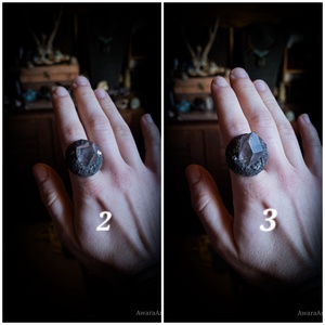 Mother Earth Rings - Inel reglabil cu un singur cristal Pyrite - bijuterii - inele - inele de piatră - Artynos.ro