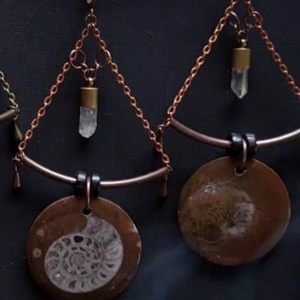 Cercei cu fosile preistorice - Artynos.ro