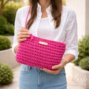 Nara � geanta crossbody realizata manual, crosetata  - Artynos.ro