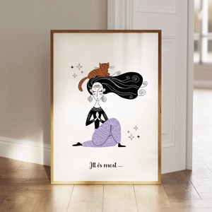 Yoga poster, yoga motivational imagine, yoga studio decor de perete - Artynos.ro