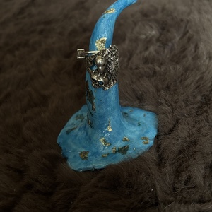 Suport din lut pentru inele - accesorii nuntă - accesorii de nuntă - suport verighete și perne pentru inele - Artynos.ro