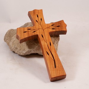 Cruce din lemn modelata, cruce de perete, , , ARTYNOS