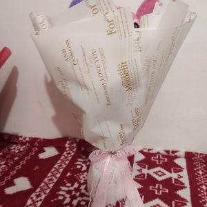 Buchet cu trandafiri de săpun parfumați și Stitch  - casă & stil de viață - accesorii pentru decorat casa - suport de flori - buchete de flori - Artynos.ro