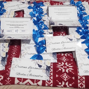 Invitații nunta sau botez tip plic - accesorii nuntă - invitații și felicitări de nuntă - invitații nuntă - Artynos.ro