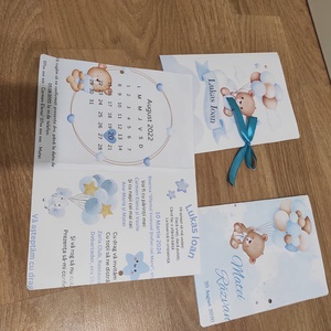 Invitații botez tip carticica - accesorii nuntă - invitații și felicitări de nuntă - invitații nuntă - Artynos.ro