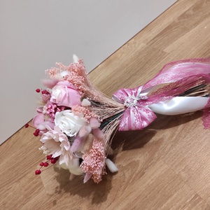 Buchet de mireasa și nașă cu flori de săpun și plante uscate   - accesorii nuntă - buchet mireasă  - Artynos.ro