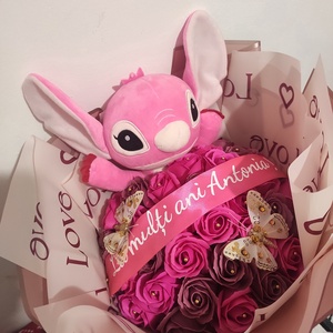 Buchet cu trandafiri de sapun parfumati - Artynos.ro