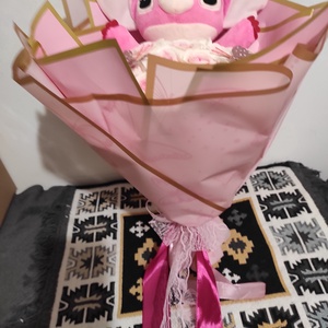 Buchet cu trandafiri de săpun parfumați și Stitch  - casă & stil de viață - decorațiuni de casă - accesorii florale - buchete de flori - Artynos.ro