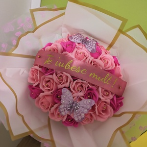 Buchet cu trandafiri de săpun cu parfumați - casă & stil de viață - decorațiuni de casă - accesorii florale - buchete de flori - Artynos.ro