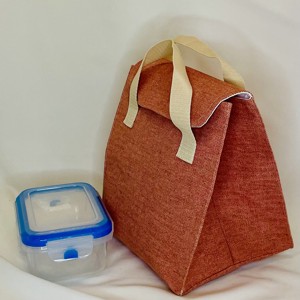 Punga de alimente mare, coral, Geanta si husa, Cutie de pranz, Punga si cutie de pranz, Cusatura, ARTYNOS