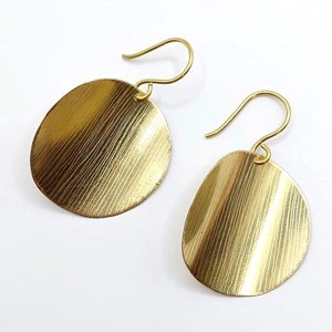 Cercei minimalisti, unici, din alama frumos stralucitoare, , , ARTYNOS