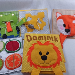 Carte senzorială pentru bebe și copii 1-6 ani, 4 pagini interactive plus o copertă inetractivă  - Artynos.ro