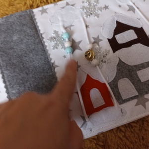 Mini carte senzorială cu motive de crăciun spiridușii lui Moș Crăciun / cere personalizat cu numele micuțului tău - accesorii de crăciun - cadouri de crăciun - Artynos.ro