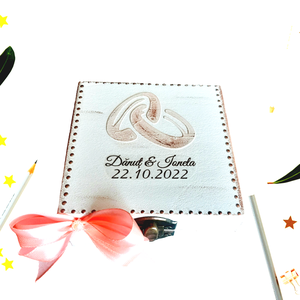Cutie verighete , Accesorii nuntă, Accesorii de nuntă, Suport verighete și perne pentru inele, , ARTYNOS