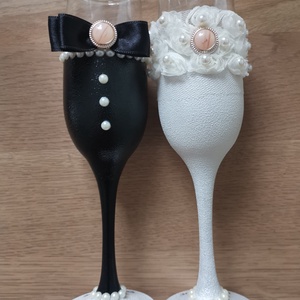 Pahare nuntă personalizate - accesorii nuntă - materiale decor pentru nuntă - accesorii pentru servire nuntă - Artynos.ro