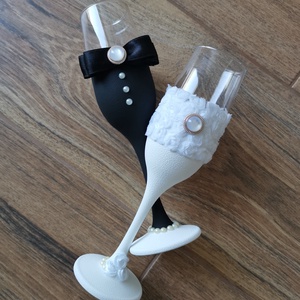 Pahare nuntă personalizate - accesorii nuntă - materiale decor pentru nuntă - accesorii pentru servire nuntă - Artynos.ro