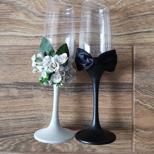 Pahare miri - accesorii nuntă - materiale decor pentru nuntă - accesorii pentru servire nuntă - Artynos.ro