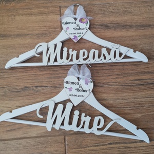 Umerase nunta - accesorii nuntă - rochie de nuntă - umerașe miri - Artynos.ro