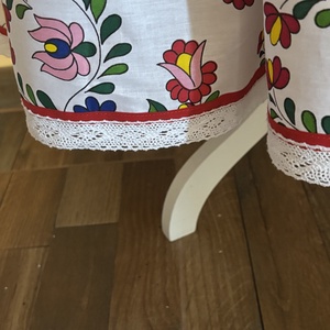 Fustă folclorică cu motive Kalocsa  evazată, pentru dans popular, costum tradițional, artă populară - îmbrăcăminte și modă - haine damă - fustă damă - Artynos.ro