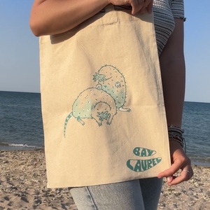 Geanta totebag cu cartita pictata manual, Genti si portofele, Geanta pentru cumparaturi, Totebaguri, Pictura, ARTYNOS