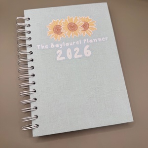 Agenda datata, in engleza pentru anul 2026 cu plante si flori, Accessorii si unelte, Carte, ziar, Carte noua, Fotografie, grafica, desen, ilustratie, ARTYNOS