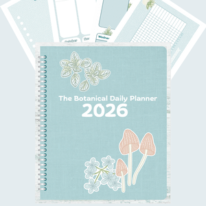 Agenda digitala datata, in engleza pentru anul 2026 cu plante si flori, Arte vizuale si accesorii , Grafica, ilustratie, Grafica digitala, Fotografie, grafica, desen, ilustratie, ARTYNOS