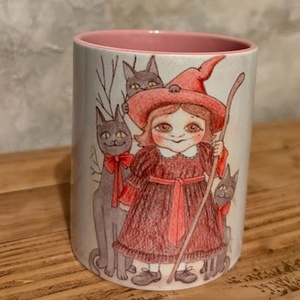 Cana ilustrata � mica vrajitoare, Casa & Stil de viata, Echipamente de bucatarie, Accesorii de servire, Cani, Fotografie, grafica, desen, ilustratie, ARTYNOS