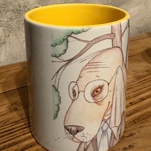 Cană Kapó Elemér � câine cu ochelari - casă & stil de viață - echipamente de bucătărie - accesorii de servire - căni - Artynos.ro