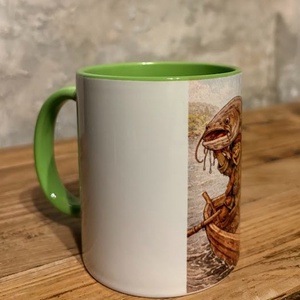 Cană ilustrată cu kobold care prinde un somn - casă & stil de viață - echipamente de bucătărie - accesorii de servire - căni - Artynos.ro