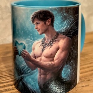 Cană ilustrată cu tritoni îndrăgostiți - casă & stil de viață - echipamente de bucătărie - accesorii de servire - căni - Artynos.ro