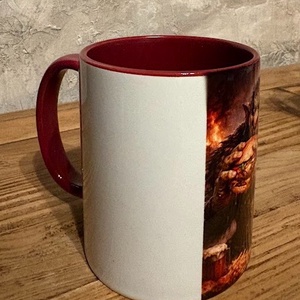 Cană ilustrată cu troll și hamburger - casă & stil de viață - echipamente de bucătărie - accesorii de servire - căni - Artynos.ro