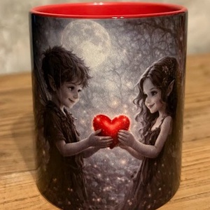 Cana Dragostea copiilor zane gotice, Casa & Stil de viata, Echipamente de bucatarie, Accesorii de servire, Cani, Fotografie, grafica, desen, ilustratie, ARTYNOS