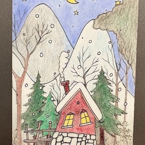 Magnet de frigider Vis de iarna, Casa & Stil de viata, Echipamente de bucatarie, Decor de bucatarie, Magneti de frigider, Fotografie, grafica, desen, ilustratie, ARTYNOS