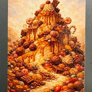 Magnet de frigider munte de zahar, Casa & Stil de viata, Echipamente de bucatarie, Decor de bucatarie, Magneti de frigider, Fotografie, grafica, desen, ilustratie, ARTYNOS