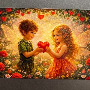 Magnet de frigider Micii zane de Ziua Indragostitilor, Casa & Stil de viata, Echipamente de bucatarie, Decor de bucatarie, Magneti de frigider, Fotografie, grafica, desen, ilustratie, ARTYNOS