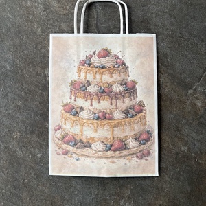 Punguta cadou � Tort fermecat, Accessorii si unelte, Hartie, Hartie decorativa, Fotografie, grafica, desen, ilustratie, ARTYNOS