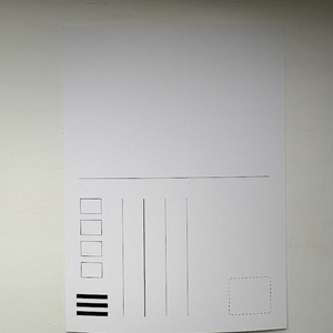 Carte poștală � Iepurașă elegantă de Paște, ilustrație desenată manual - casă & stil de viață - produse de papetărie - cărți poștale - Artynos.ro