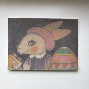 Carte postala � Lepuras simpatic de Paste cu ou incondeiat - Artynos.ro