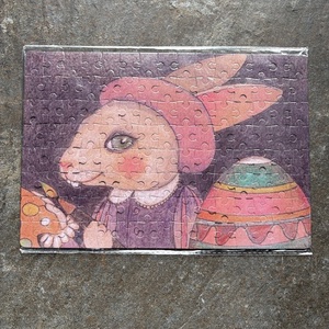 Puzzle magnet de frigider � Iepuras de Paste cu ou incondeiat, Casa & Stil de viata, Echipamente de bucatarie, Decor de bucatarie, Magneti de frigider, Fotografie, grafica, desen, ilustratie, ARTYNOS