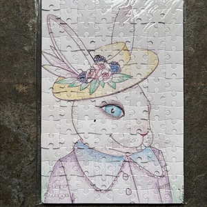 Puzzle magnet de frigider � Dragalasa iepurasa de Paste, Casa & Stil de viata, Echipamente de bucatarie, Decor de bucatarie, Magneti de frigider, Fotografie, grafica, desen, ilustratie, ARTYNOS